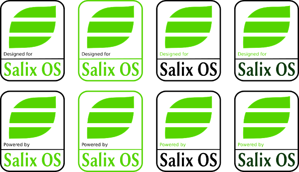Salix OS stickers